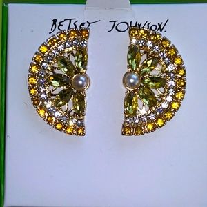 COPY - New Betsey Johnson LEMON EARRINGS
